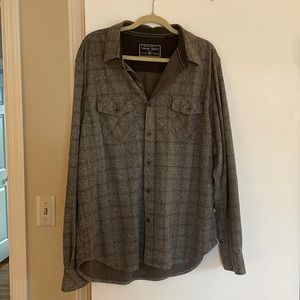 True Grit Gray Long Sleeve Button Up